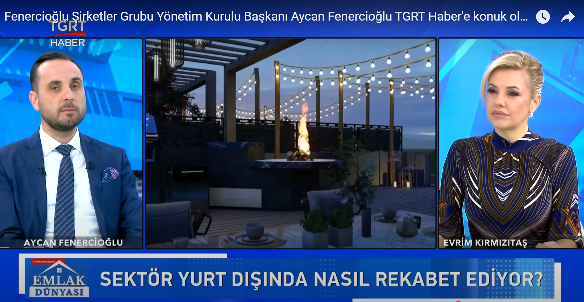 Aycan Fenercioğlu | TGRT Haber | Emlak Dünyası |  26 Mayıs 2025